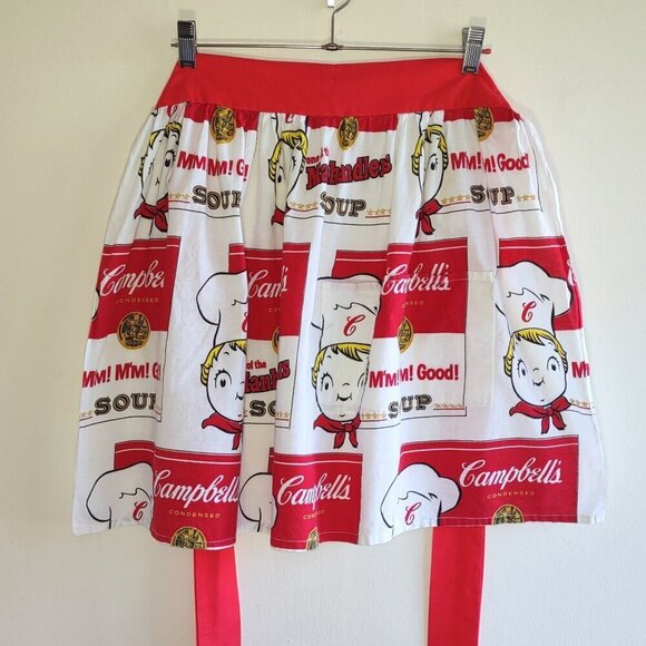 Campbell's Soup Kid Retro Waist Apron Large Pocket Nostalgia Americana Adult OS - Picture 4 of 7